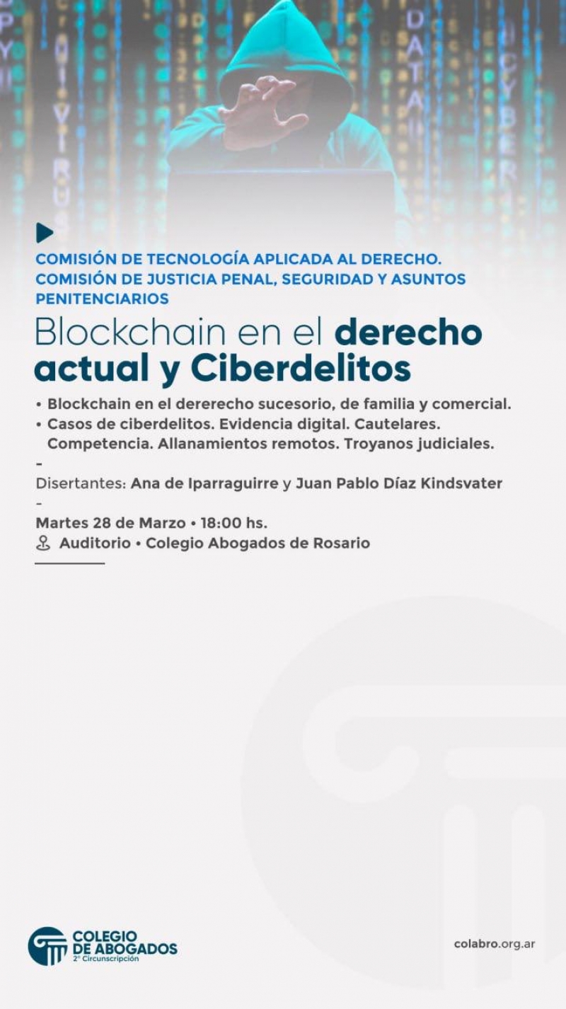 Blockchain en el derecho actual y Ciberdelitos - 28/03/2023